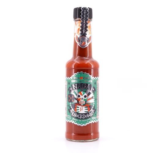 Mic's Chilli Naga Knockdown Damn Hot Sauce extrem scharfe Chili-Sauce 600.000 Scoville 155 Gramm Produktbild