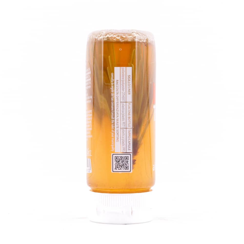 Mieli Thun Alpino Melange aus Akazienhonig und Latschenkieferöl mit Kieferknospe in Spenderflasche 240 Gramm Produktbild