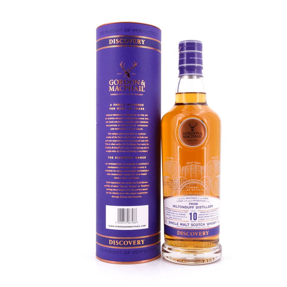 Miltonduff 10 Jahre G&M Discovery NEW RANGE 0,70 Liter/ 43.0% vol Produktbild