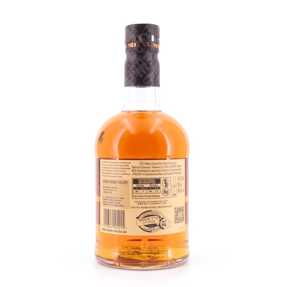 Monkey Shoulder Blended Malt 0,70 Liter/ 40.0% vol Produktbild
