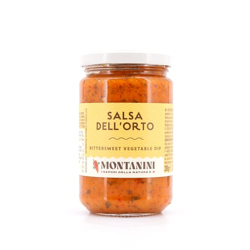 Montanini Salsa dell´Orto Soße mit Gemüse-Mischung süß-sauer 280 Gramm Produktbild