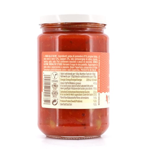 Montanini Tomatensauce mit Oliven 280 Gramm Produktbild