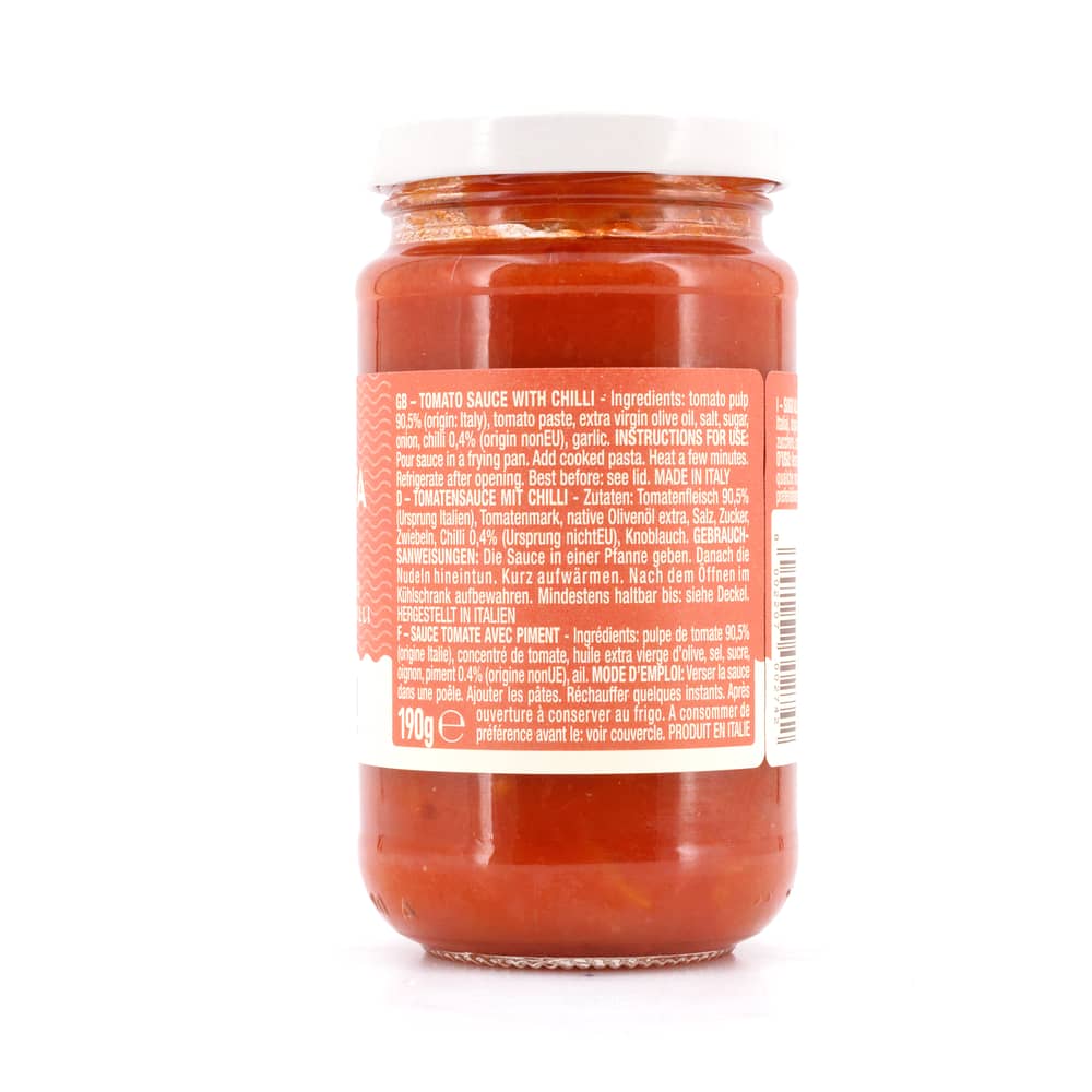 Montanini Tomatensauce pikant all'arrabbiata 190 Gramm Produktbild