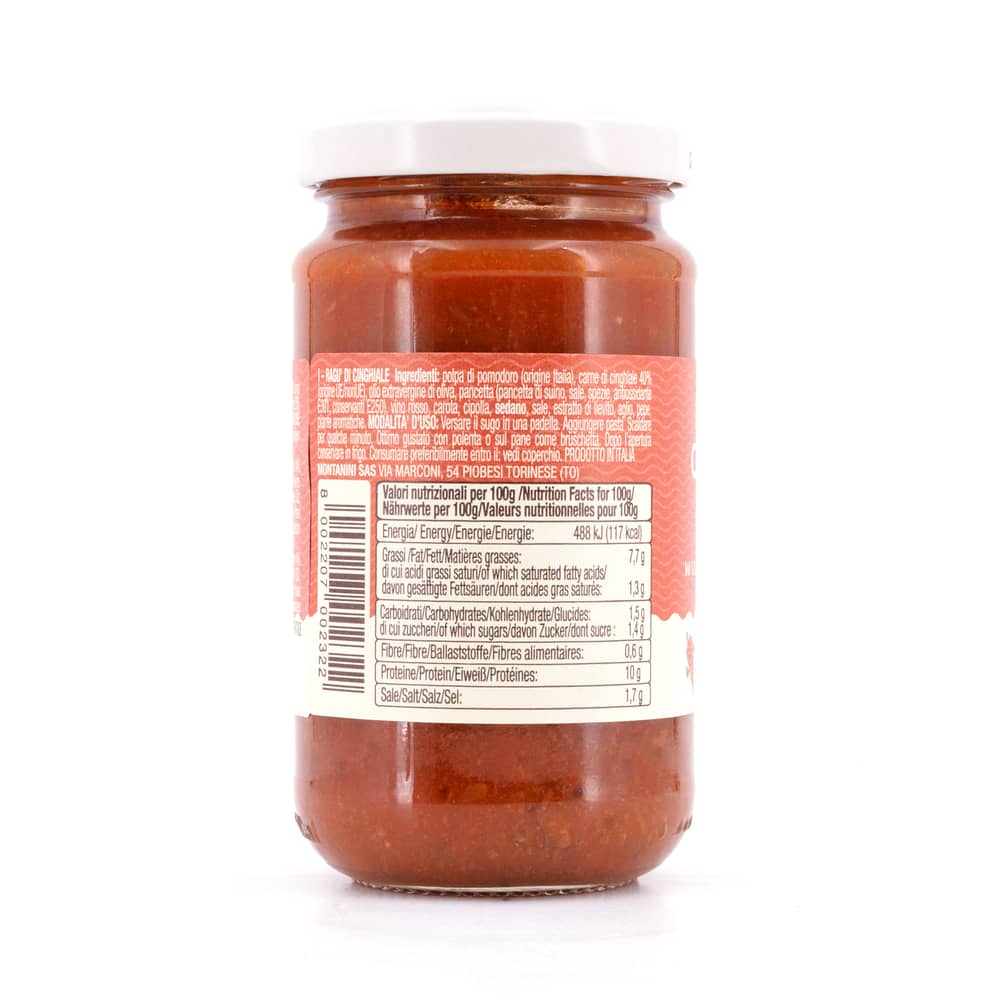 Montanini Wildschwein Ragout 190 Gramm Produktbild