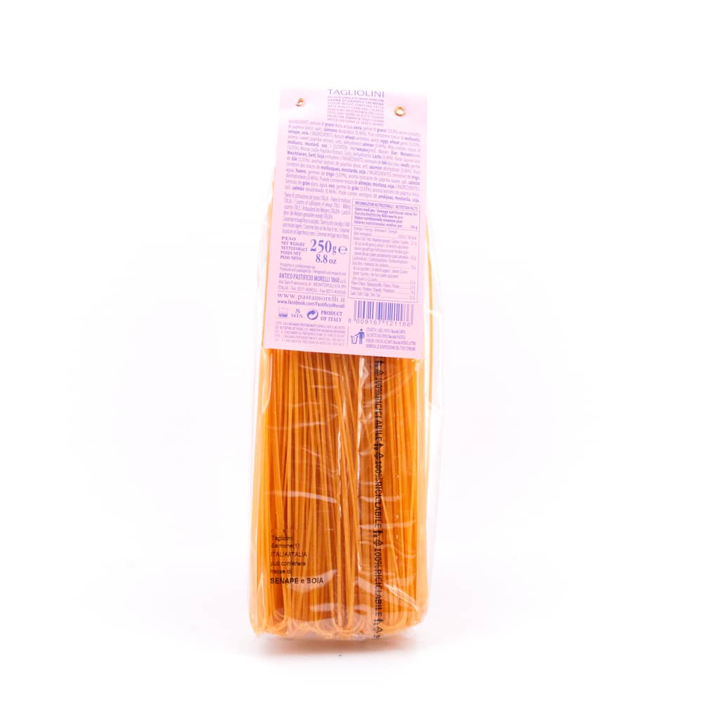 Morelli Tagliolini mit Lachs 250 Gramm Produktbild