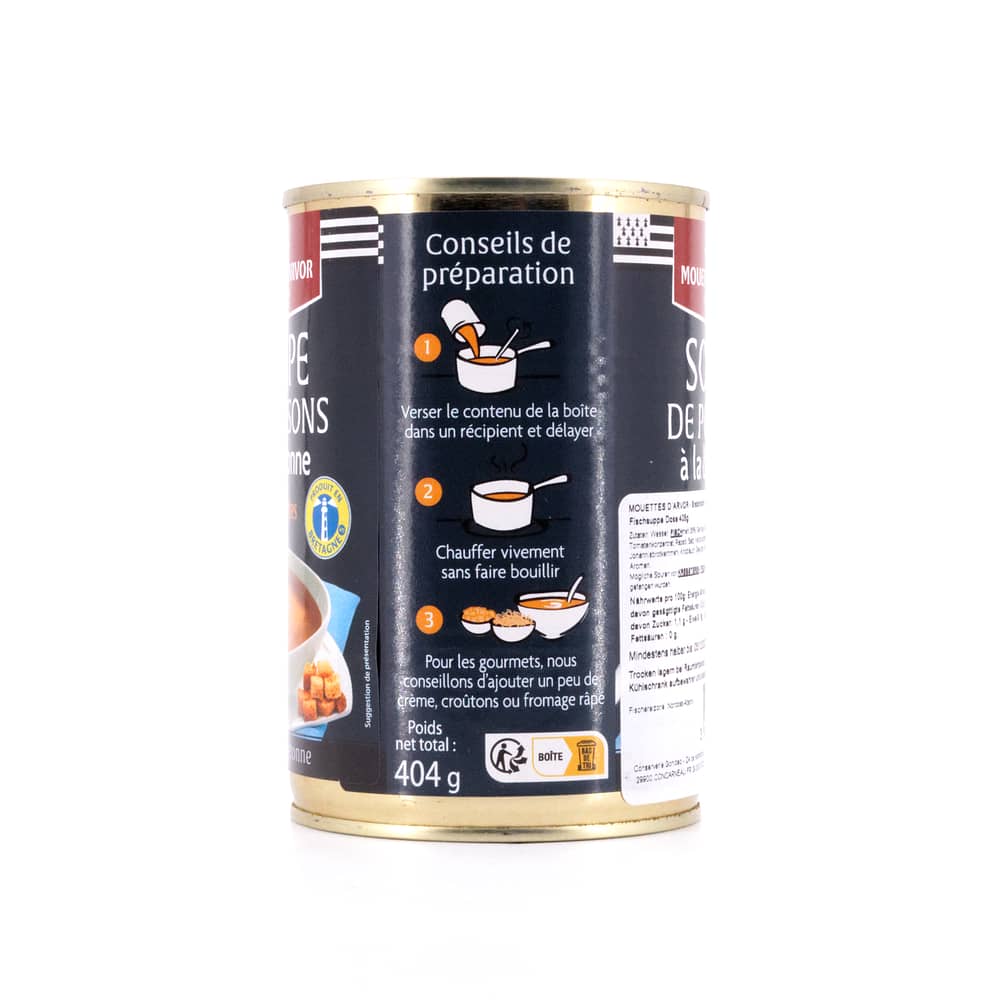 Mouettes d'Arvor Bretonische Fischsuppe 404 Gramm Produktbild