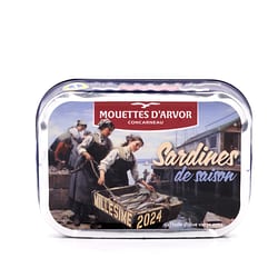 Mouettes d'Arvor Jahrgangs- Sardinen in Olivenöl Jahrgang 2024 115g Produktbild