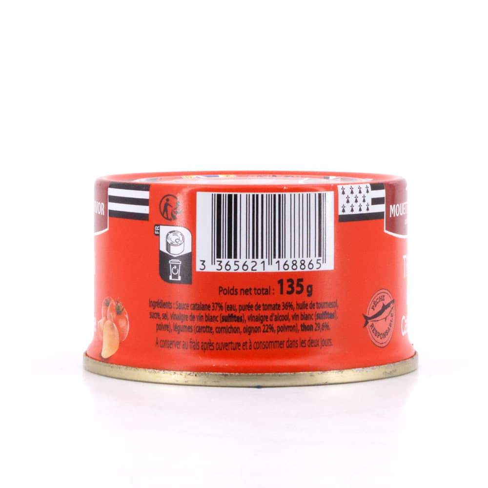 Mouettes d'Arvor Thunfisch nach katalanischer Art in Gemüse - Tomatensauce 135 Gramm Produktbild