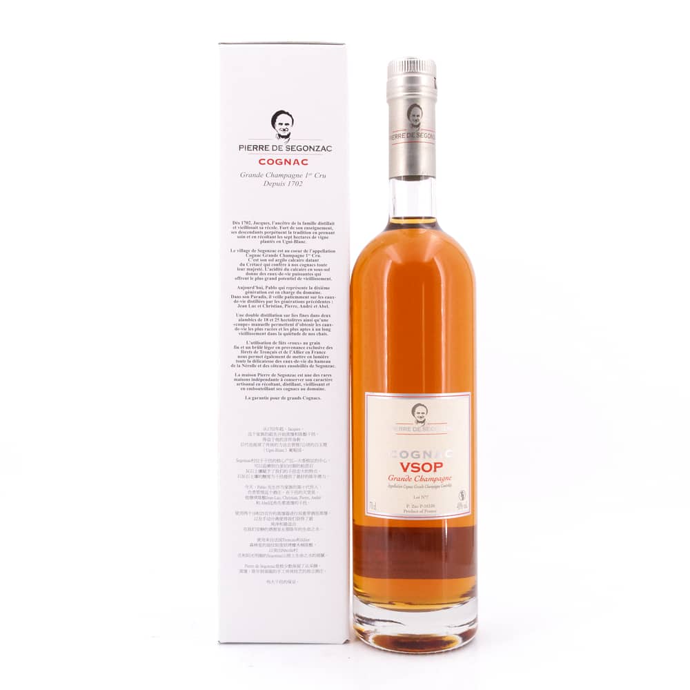 Pierre de Segonzac Cognac VSOP 0,70 Liter/ 40.0% vol Produktbild
