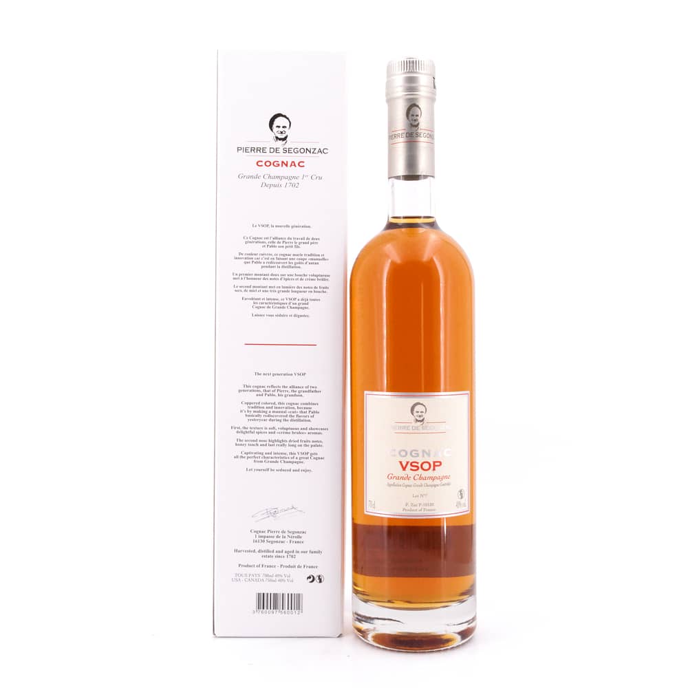 Pierre de Segonzac Cognac VSOP 0,70 Liter/ 40.0% vol Produktbild