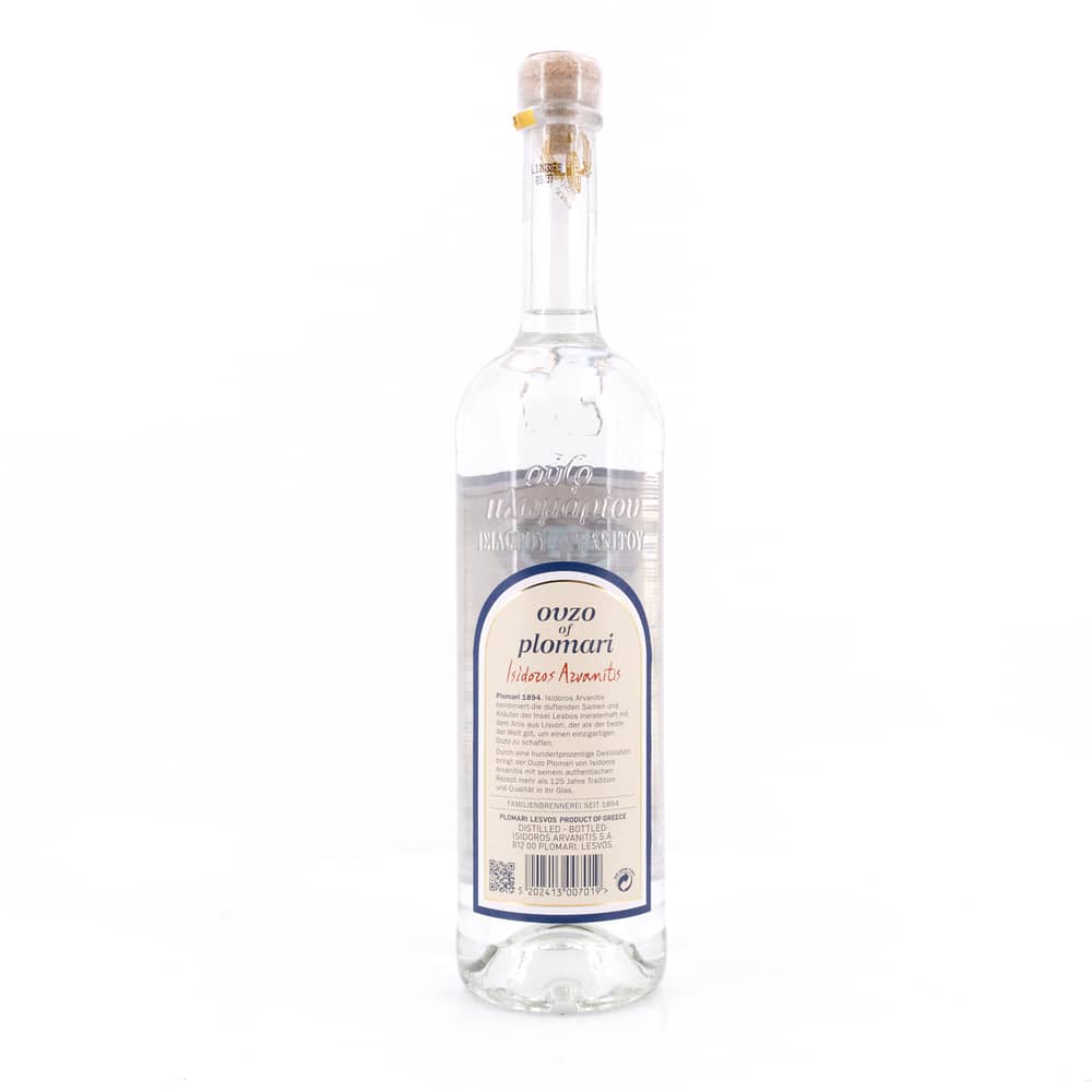 Plomari Ouzo of Plomari Isidozos Azvanitis 0,70 Liter/ 40.0% vol Produktbild