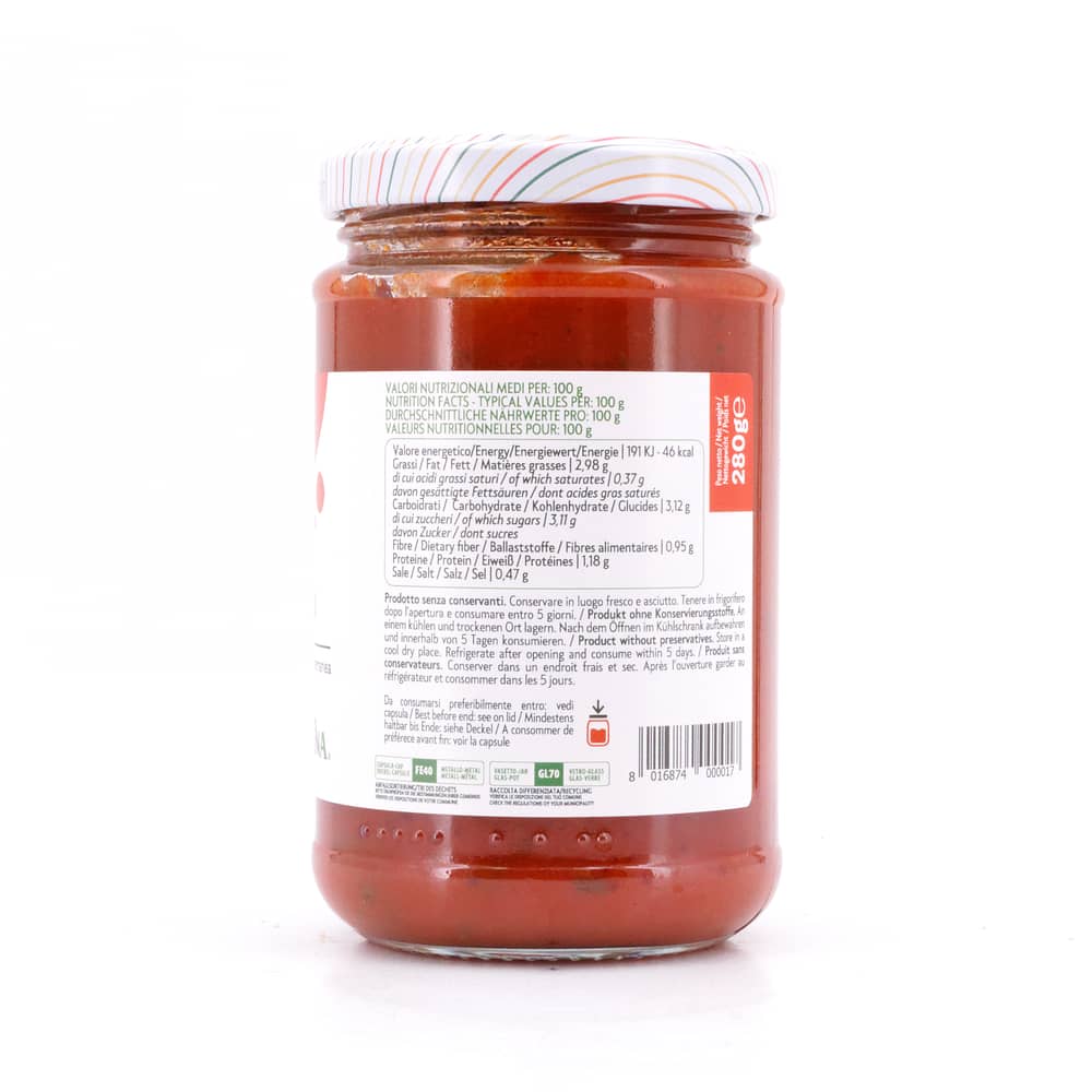 Pralina Sugo al Basilico Tomatensauce mit Basilikum 280 Gramm Produktbild