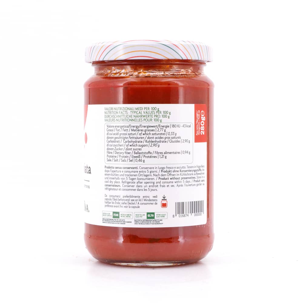 Pralina Sugo All`Arrabbiata Tomatensauce Al Arabbiata 280 Gramm Produktbild
