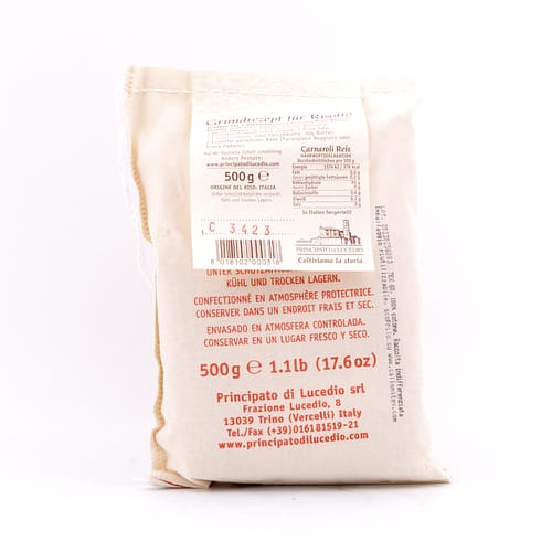Principato Di Lucedio Riso Carnaroli Risotti Reis 500 Gramm Produktbild
