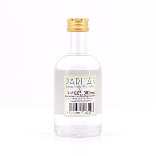 Raritas Bergamotte-Orange Likör Miniatur 0,050 Liter/ 38.0% vol Produktbild
