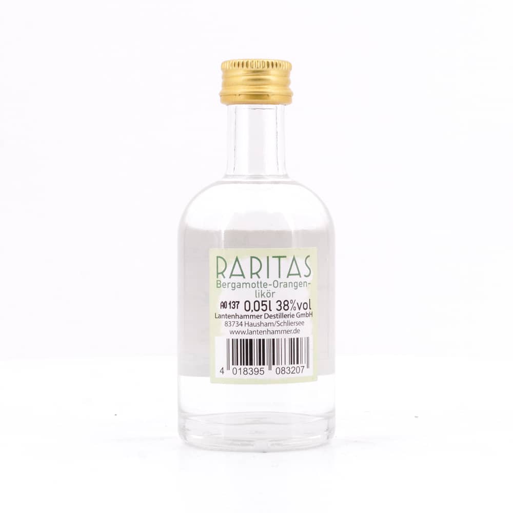 Raritas Bergamotte-Orange Likör Miniatur 0,050 Liter/ 38.0% vol Produktbild