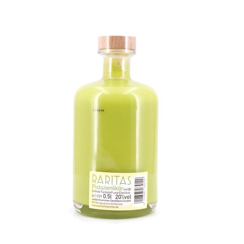 Raritas Pistazien-Eierlikör Pistazienlikör mit Ei 0,50 Liter/ 20.0% vol Produktbild