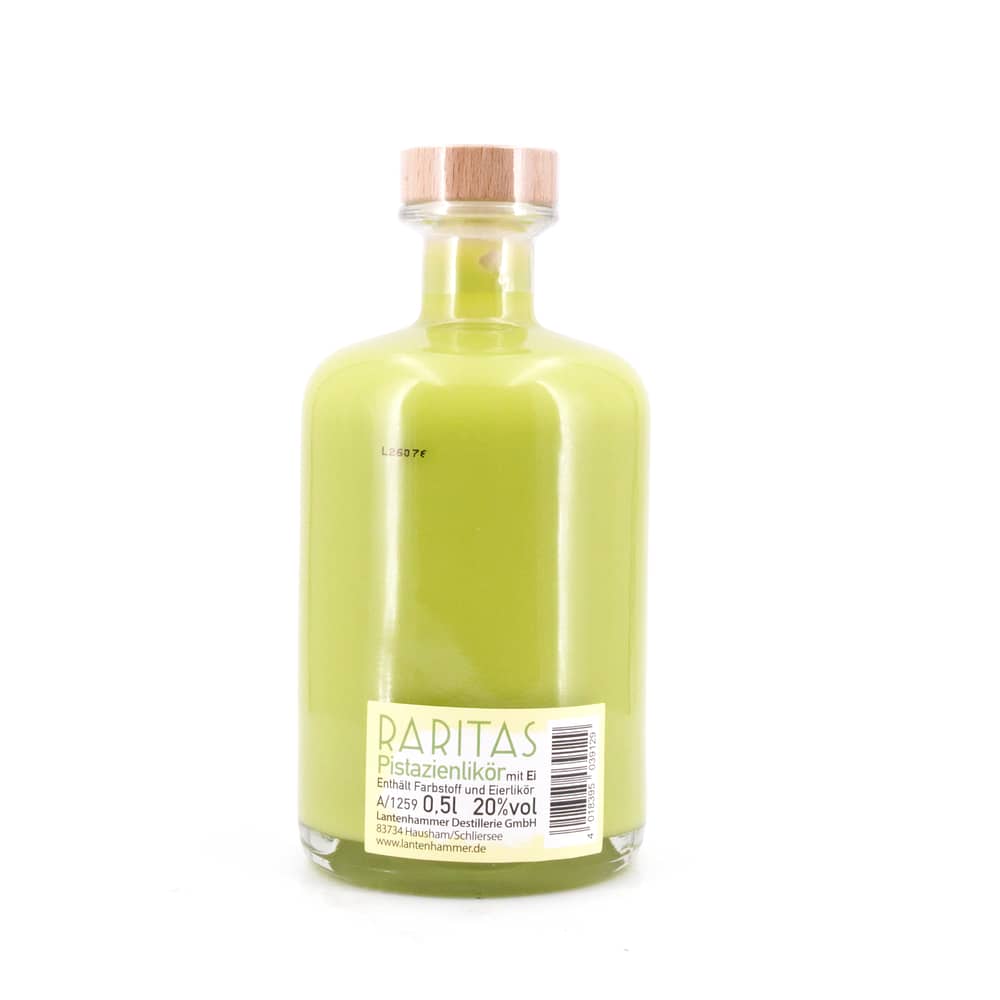 Raritas Pistazien-Eierlikör Pistazienlikör mit Ei 0,50 Liter/ 20.0% vol Produktbild