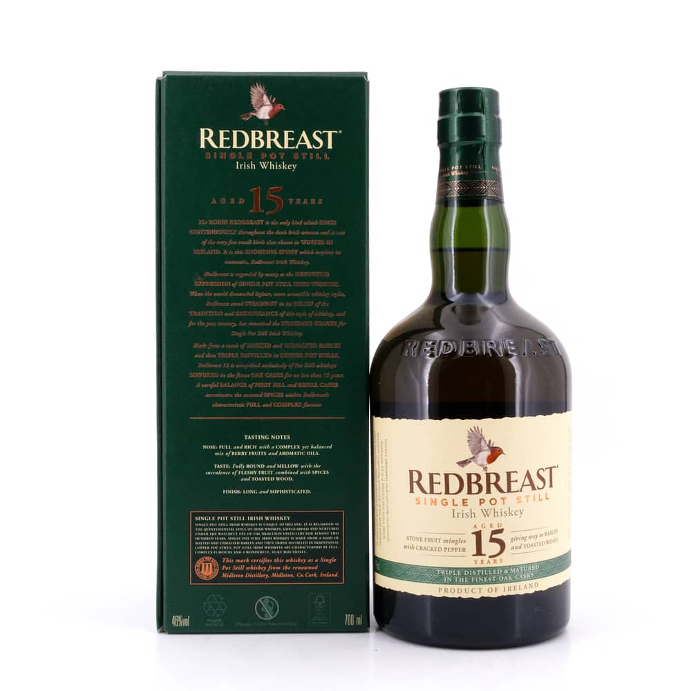 Redbreast 15 Jahre 0,70 Liter/ 46.0% vol Produktbild