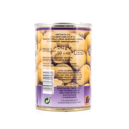 Rio Ana Aceitunas Rellenas de Ajo Grüne Oliven gefüllt mit Knoblauchpaste 292g 120 Gramm Abtropfgewicht Produktbild