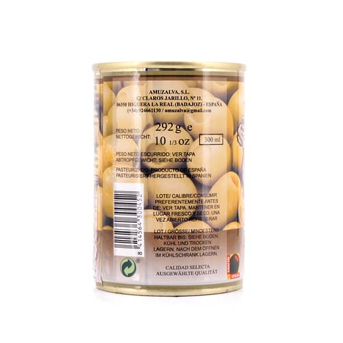 Rio Ana Aceitunas Rellenas de Almendra Grüne Oliven gefüllt mit Mandelpaste 292g 120 Gramm Abtropfgewicht Produktbild