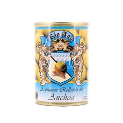 Rio Ana Aceitunas Rellenas de Anchoa Grüne Oliven gefüllt mit Sardellenpaste 292g Produktbild