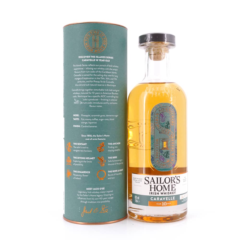 Sailor's Home Caravelle 10 Jahre Martinique Rum Cask Finish 0,70 Liter/ 46.0% vol Produktbild