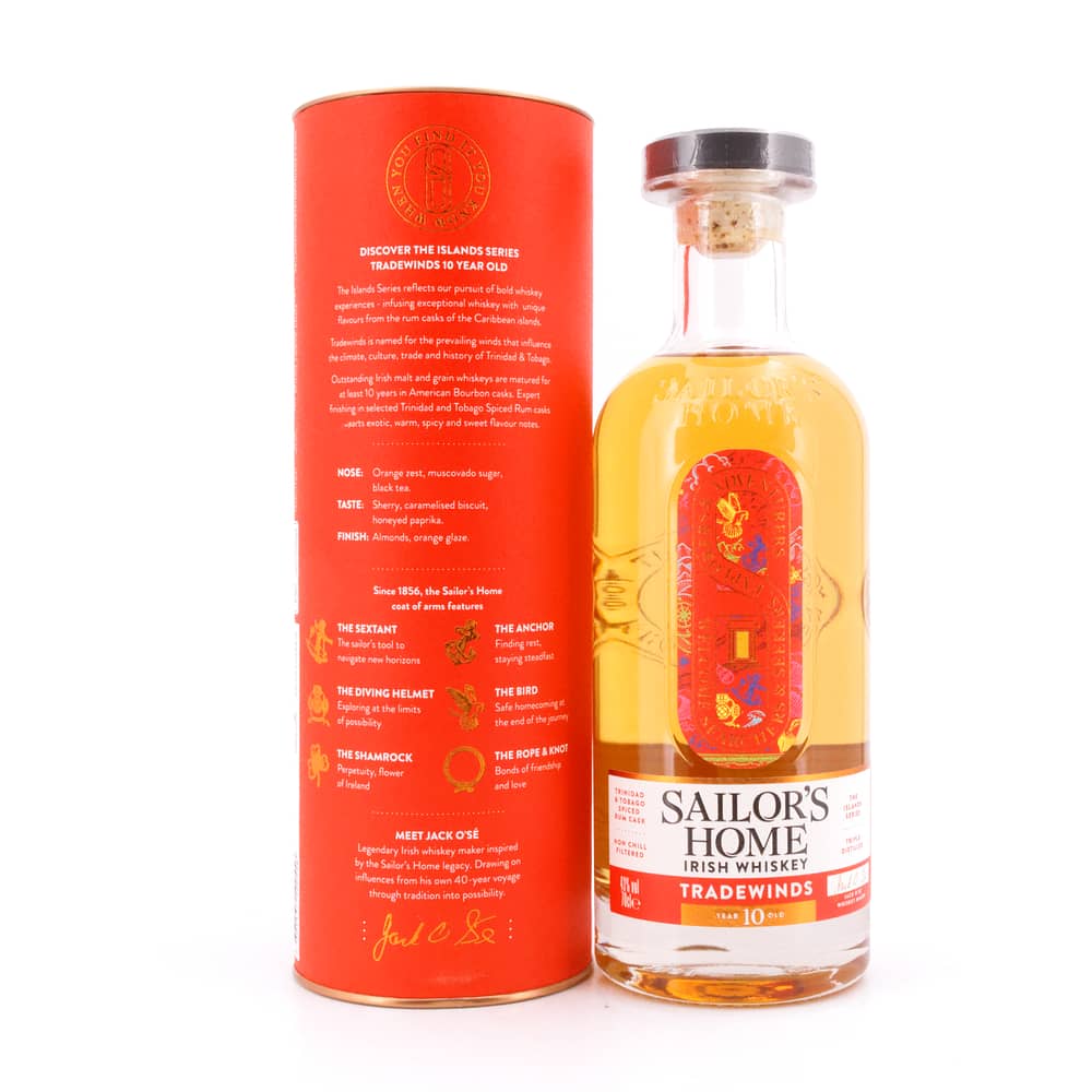Sailor's Home Tradewinds 10 Jahre Finish in Trinidad & Tobago Spiced Rum Casks 0,70 Liter/ 43.0% vol Produktbild