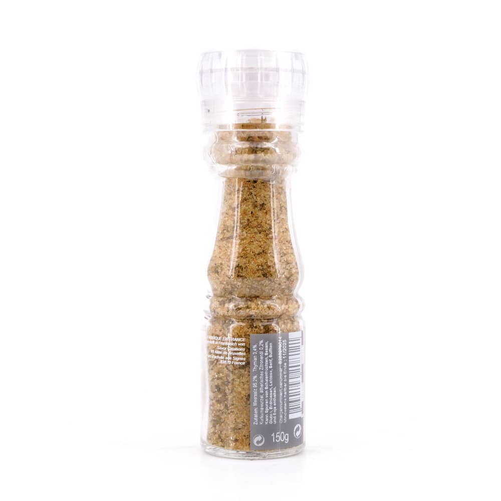 SAVOR CREATIONS Salzmühle mit Zitrone und Thymian (Savor et Sens) Meersalz 150 Gramm Produktbild