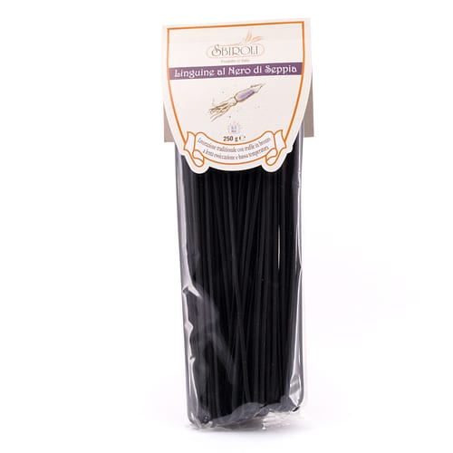 Sbiroli Linguine al Nero di Seppia Linguine mit Tintenfisch 250 Gramm Produktbild