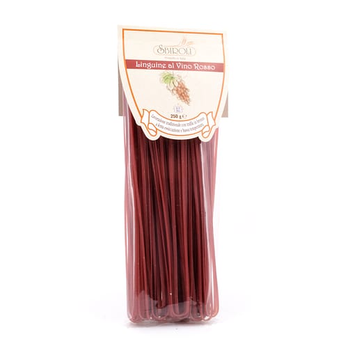 Sbiroli Linguine al Vino Rosso Linguine mit Rotwein 250 Gramm Produktbild