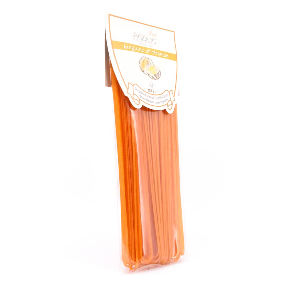 Sbiroli Linguine all`Arancia Linguine mit Orange 250 Gramm Produktbild