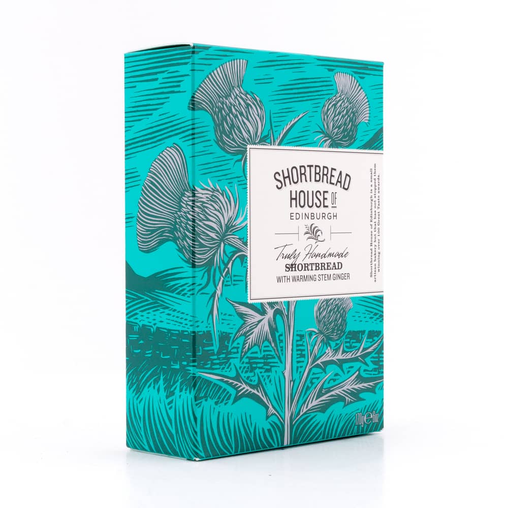 Shortbread House of Edinburgh Shortbread Stem Ginger Fingers 170 Gramm Produktbild