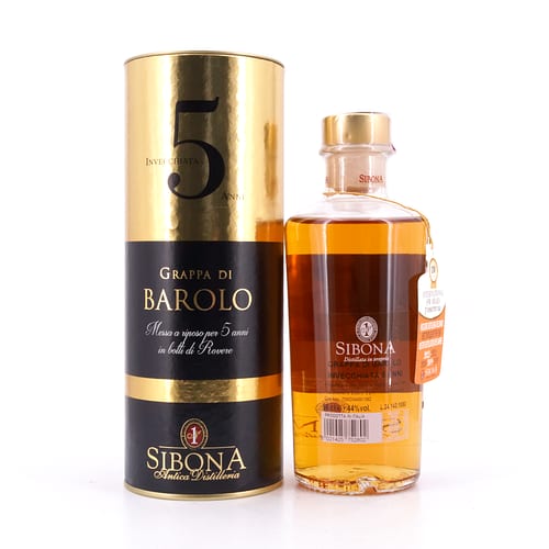 Sibona Grappa Di Barolo 5 Jahre 0,50 Liter/ 44.0% vol Produktbild