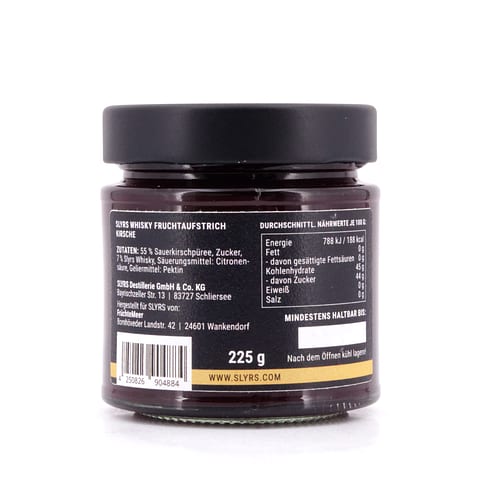 Slyrs Fruchtaufstrich Kirsche mit Whisky 225 Gramm/ 7.0% vol Produktbild