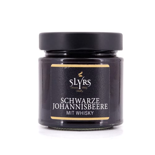 Slyrs Fruchtaufstrich Schwarze Johannisbeere mit Whisky 225 Gramm/ 7.0% vol Produktbild