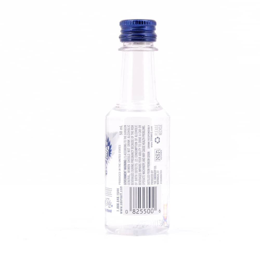 Smirnoff Blue 100 Miniatur PET 0,050 Liter/ 50.0% vol Produktbild