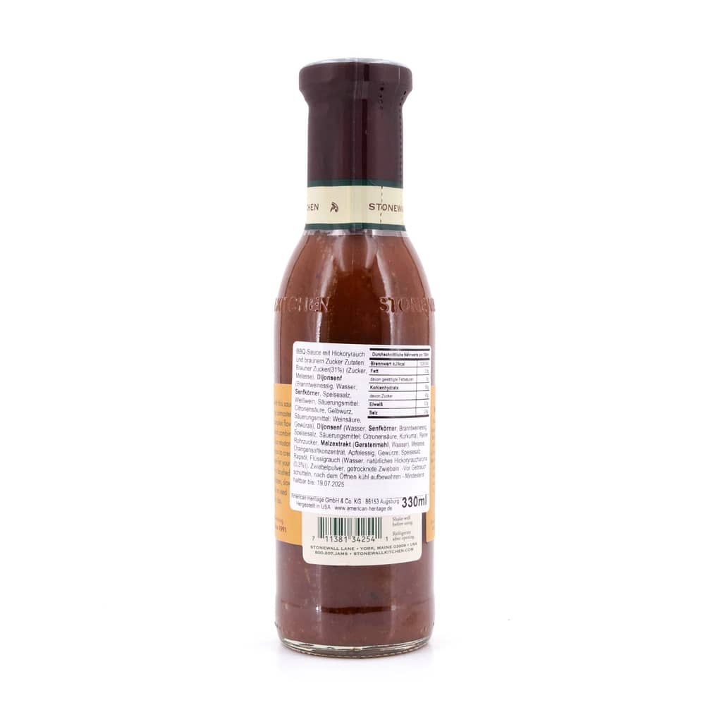Stonewall Kitchen Hickory Brown Sugar Grille Sauce 0,330 Liter Produktbild