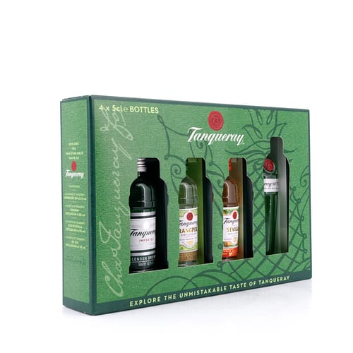 Tanqueray Explore The Unmistakable Taste Of Tanqueray Set beinhaltet 4 Stück je 0,05l 0,20 Liter/ 43.3% vol Produktbild