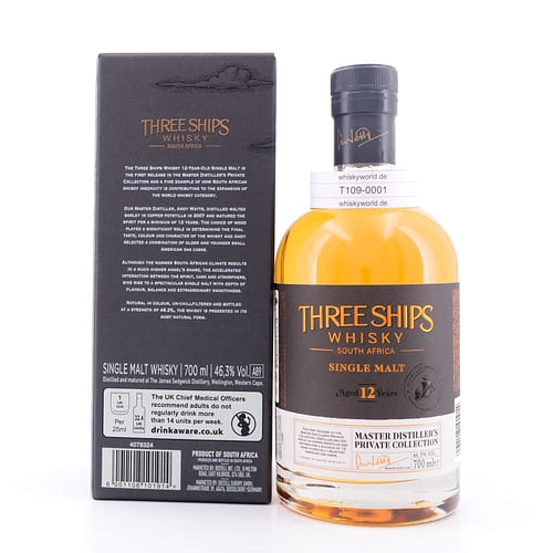 Three Ships South Afrika Single Malt 12 Jahre 0,70 Liter/ 46.3% vol Produktbild