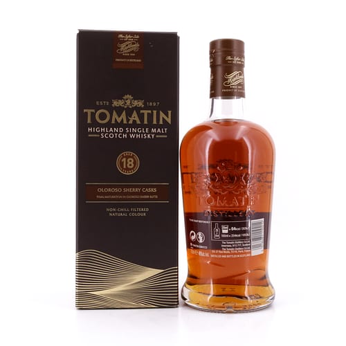 Tomatin 18 Jahre finish in Oloroso Sherry Butts 0,70 Liter/ 46.0% vol Produktbild