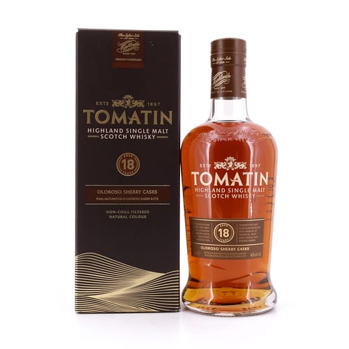 Tomatin 18 Jahre finish in Oloroso Sherry Butts 0,70 Liter/ 46.0% vol Produktbild