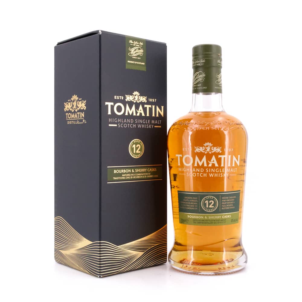 Tomatin Bourbon & Sherry Casks 12 Jahre 0,70 Liter/ 43.0% vol Produktbild