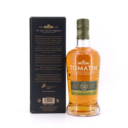 Tomatin Bourbon & Sherry Casks 12 Jahre 0,70 Liter/ 43.0% vol Produktbild