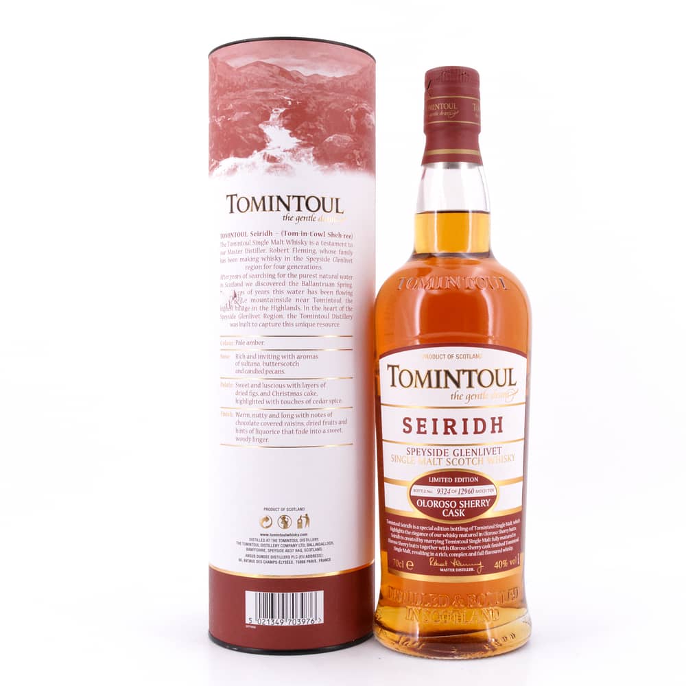 Tomintoul Seiridh Oloroso Sherrry Cask 0,70 Liter/ 40.0% vol Produktbild