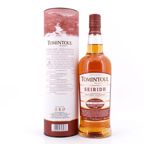 Tomintoul Seiridh Oloroso Sherrry Cask 0,70 Liter/ 40.0% vol Produktbild