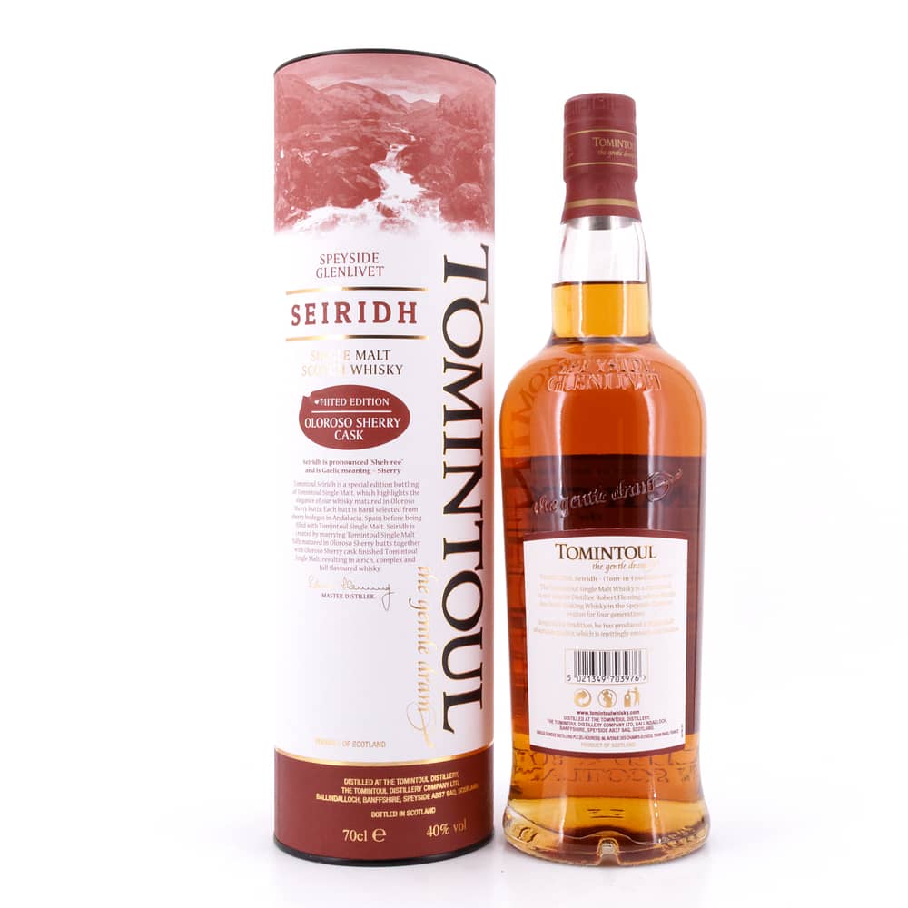 Tomintoul Seiridh Oloroso Sherrry Cask 0,70 Liter/ 40.0% vol Produktbild