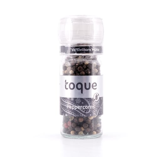 toque Peppercorns Verstellbare Mühle mit Pfeffermischung 45 Gramm Produktbild