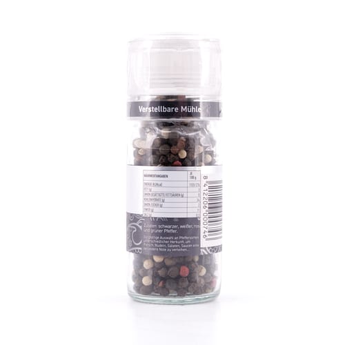 toque Peppercorns Verstellbare Mühle mit Pfeffermischung 45 Gramm Produktbild