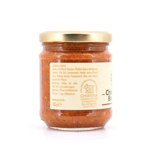 TOSCANA intavola Chianinarind Bolognese Chianina Rind-Ragout 180 Gramm Produktbild